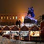 Новогодняя декорация на Софийской площади, г.Киев